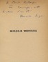 SAGAN Françoise Bonjour tristesse Julliard 1954 édition originale service de presse envoi autographe signé à Claude Bellanger