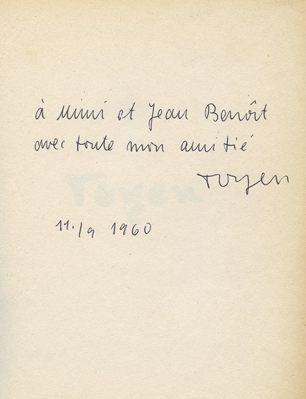 BRETON André HEISLER Jindrich PÉRET Benjamin Toyen Sokolova 1953 édition originale envoi autographe signé à Mimi Parent