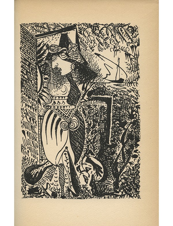 ELUARD Paul Les Yeux fertiles GLM 1936 édition en partie originale illustrée par Picasso reliure à décor en box à plats rapporté