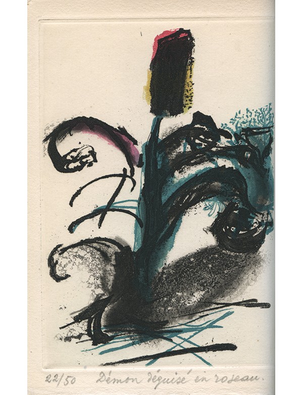 CHAR René En trente-trois morceaux GLM Guy Lévis Mano 1956 édition originale sur vélin d'Arches eau forte originale de René Char