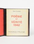ELUARD Paul Poésie et vérité Editions de la Main à Plume 1942 édition originale comprenant le poème Liberté reliure en plein box