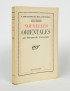 YOURCENAR Marguerite Nouvelles orientales Gallimard La Renaissance de la nouvelle 1938 édition originale alfa Lafuma Navarre gra