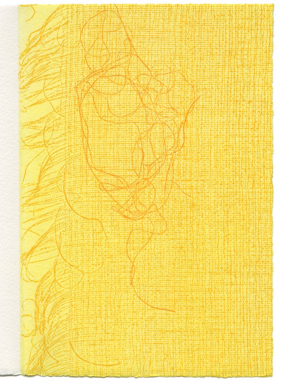 FRANÇOIS Jocelyne L'Éloge du jaune L'Échoppe 1998 édition originale gravure originale signée de Monique Frydman
