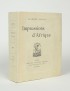 ROUSSEL Raymond Impression d'Afrique Alphonse Lemerre 1932 exemplaire sur Japon seul grand papier