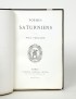 VERLAINE Paul Poèmes saturniens Alphonse Lemerre 1866 édition originale envoi autographe signé à Francis Solvet plein maroquin