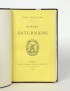 VERLAINE Paul Poèmes saturniens Alphonse Lemerre 1866 édition originale envoi autographe signé à Francis Solvet plein maroquin