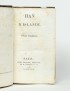 HUGO Victor Han d'Islande Persan 1823 édition originale reliure de l'époque en deux volumes