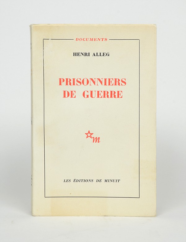ALLEG Henri Prisonniers de guerre Éditions de Minuit 1961 édition originale sur alfa mousse grand papier