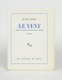 SIMON Claude Le Vent Éditions de Minuit 1957 édition originale pur fil deux photographies originales une signée
