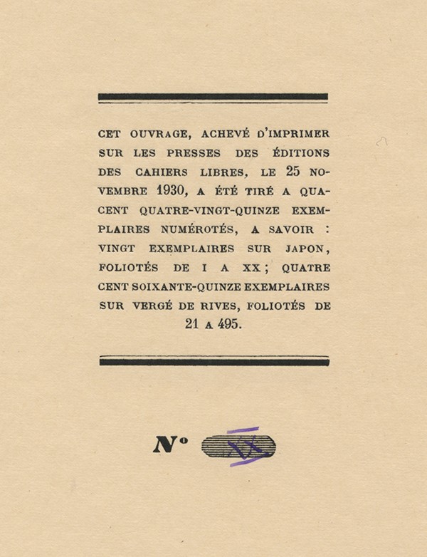 GIONO Jean Solitude de la pitié Cahiers libres 1930 édition originale sur Japon grand papier