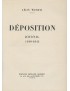 WERTH Léon Déposition Journal 1940-1944 Grasset 1946 édition originale vergé antique seul grand papier