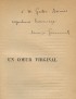 GOURMONT Remy de Un cœur virginal Mercure de France 1907 édition originale envoi autographe signé à Gaston Boissier