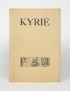 JOUVE Pierre Jean Kyrie GLM 1938 édition originale sur Arches grand papier illustré de 49 lettrines de Joseph Sima