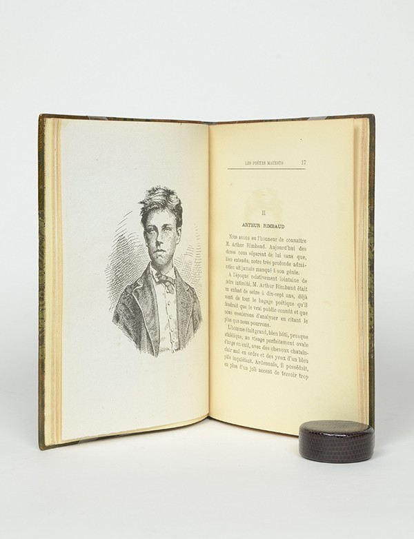 VERLAINE Paul Les Poètes maudit Léon Vanier 1884 édition originale Tristan Corbière Arthur Rimbaud Stéphane Mallarmé rare demi-m