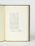 PONGE Francis Courte méditation réflexe aux fragments de miroir Audin 1946 édition originale reliure à décor de Jean-Paul Miguet