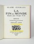 CENDRARS Blaise  La Fin du monde filmée par l'Ange N.-D. édition originale illustrations de Fernand Léger coloriées au pochoir