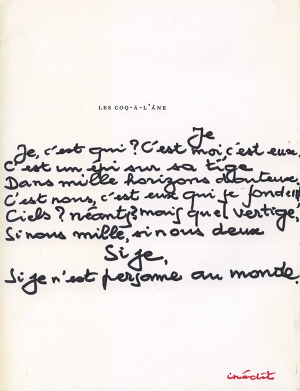 NORGE Les Coq-à-l'âne Gallimard 1985 édition originale vélin d'arches grand papier envoi autographe signé à Claude Couffon et po