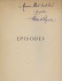 RÉGNIER Henri de Episodes Vanier 1888 édition originale vcli teinté envoi autographe à Albert Saint-Paul