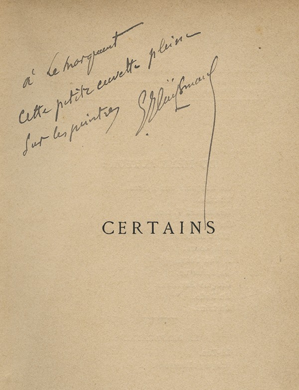 HUYSMANS Joris-Karl Certains Tresse & Stock 1889 édition originale envoi autographe signé