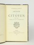 CARJAT Etienne Artiste et citoyen Tresse 1883 édition originale imprimée sur papier vergé envoi autographe signé à l'ami Priou