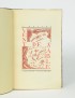 KESSEL Joseph Vent de sable Nouvelle Revue Française Gallimard 1929 édition originale Japon grand papier relié en demi-maroquin 