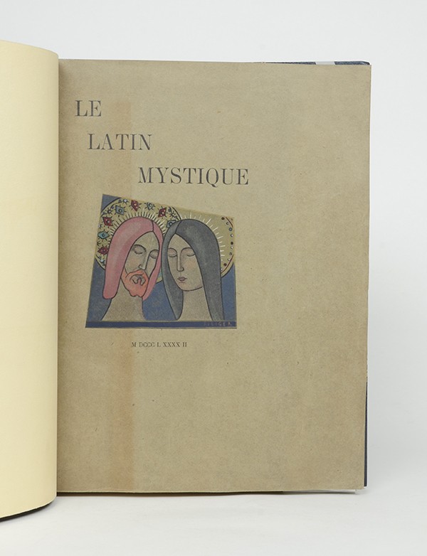 GOURMONT Remy de Le Latin mystique Mercure de France 1892 édition originale sur Hollande grand papier reliure de Michel Landre
