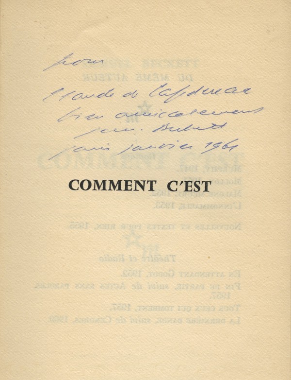 BECKETT (Samuel)