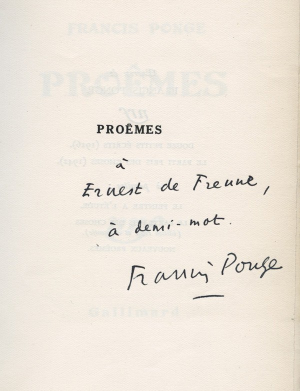 PONGE (Francis)