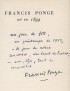 PONGE (Francis)