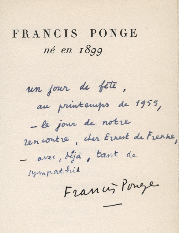 PONGE (Francis)