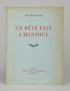 BONNEFOY (Yves) Un rêve fait à Mantoue envoi à Gaston Louis et Pauline Roux