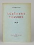 BONNEFOY (Yves) Un rêve fait à Mantoue envoi à Gaston Louis et Pauline Roux