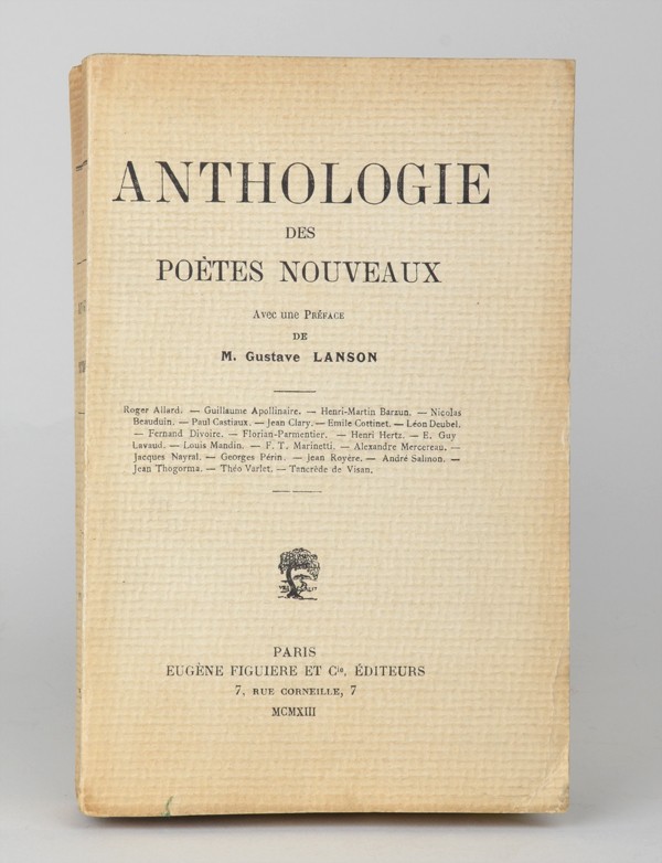 Apollinaire Guillaume Anthologie Des